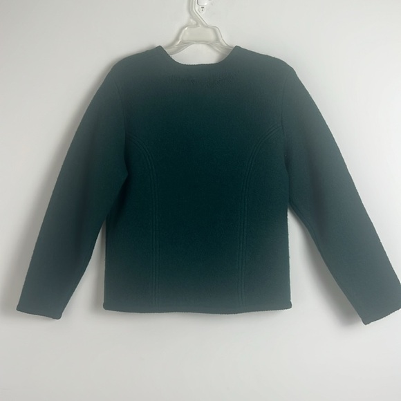 Vintage Pendelton Women's Green 100% Virgin Wool Embroidered Jacket Classic Sz S - Picture 7 of 10